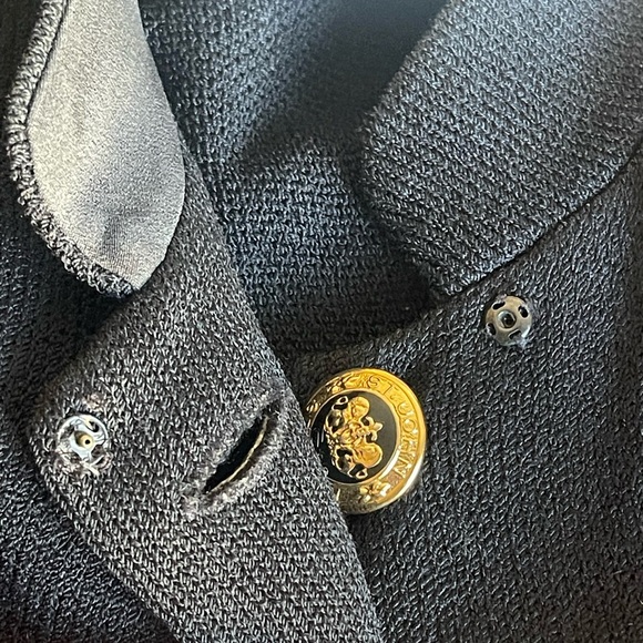 Vintage St. John collection Military Style  Knit black Jacket size S - Picture 10 of 15